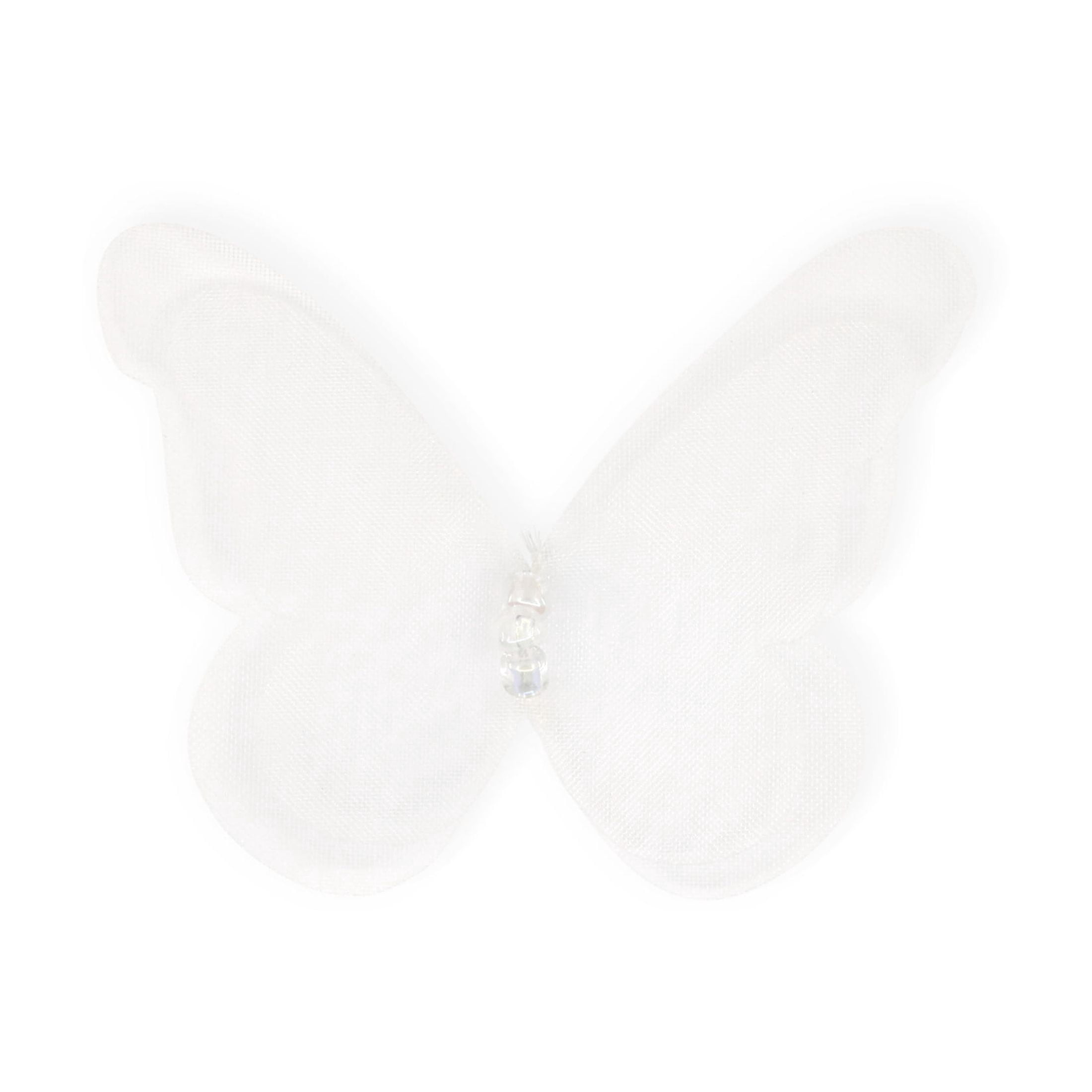 Hello Hobby Accessory Butterfly, White, 4 piece
