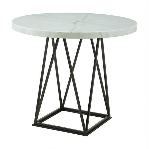 Bowery Hill Contemporary Counter Height Dining Table in White
