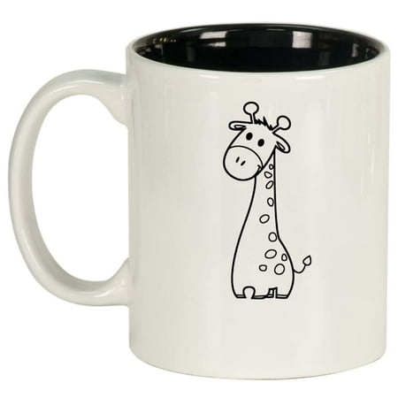 

Cute Giraffe Cartoon Ceramic Coffee Mug Tea Cup Gift for Her Women Wife Mom Sister Girlfriend Friend Boss Coworker Daughter Birthday Housewarming Giraffe Lover Giraffa (11oz White)
