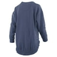 thumbnail image 3 of Women's Pressbox  Navy Arizona Wildcats Melange Poncho Vintage Fleece Long Sleeve Pullover Sweatshirt, 3 of 3
