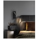 thumbnail image 3 of Negro 3000K Luces de pared Dormitorio Lámpara de pared LED Escalera interior Luz de pared Interruptor de cabecera/LED 3W COB/Garajes Pasillo Hoteles Rotación de 360 ​​​​grados Rojo Verde, 3 of 4