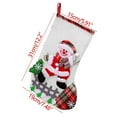 thumbnail image 3 of Extra Large Christmas Stocking 12.4" - Heavy Duty Santa Sock for Fireplace/Tree Decor (Jumbo Gift Candy Bag with Hanging Loop), 3 of 3