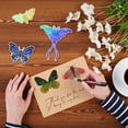 thumbnail image 5 of 1sheet Butterfly Moth Flower Clear Stamps Butterfly Sentiment Background Silicone Clear Stamp Animal Theme Seals, 5 of 9