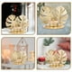 thumbnail image 4 of KAKOWELY 2 candelabros decorativos de hierro con diseño nórdico de pan de oro (dorado), 4 of 5