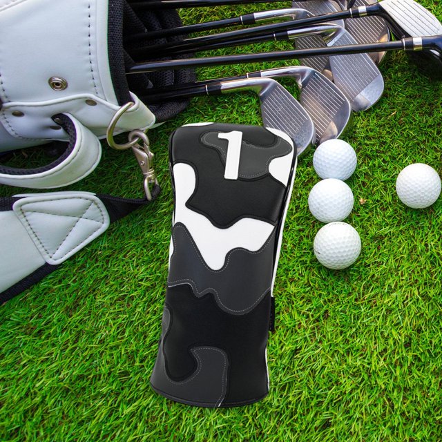 DYNWAVECA Housse de Tête de Club de Golf Anti-Rayures Col Long, Doublée, Étui de Protection Imperméable Tendance Cadeau pour Golfeur