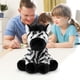 thumbnail image 1 of cpengpj Zebra Plush Stuffed Animal, Soft and Cute Cotton Doll, Squatting Pose Forest Animal Toy, Gift for Kids and Adults Home Decor, 1 of 5
