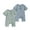 Light Green & Blue, variant on Baby Boy Girl 2 Pack Solid Romper Short Sleeve One Piece Jumpsuits Clothes Sets Light Green & Blue 9-12 Months