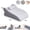 ice-silk gray, variant on GEEKLiYun Ergonomic Memory Foam Wedge Pillow, 18.5 Degree Angled Support Pillow for Neck Back Waist and Legs, Multi Position Bed Wedge Pillow for Sleeping Reading Relaxing, Removable Cover