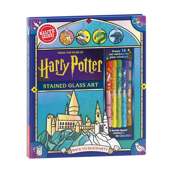 Harry Potter Stained Glass Back to Hogwarts (Hardcover)