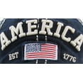 thumbnail image 4 of America USA Vintage Distressed Washed Adjustable Baseball Cap Dad Hat, 4 of 4