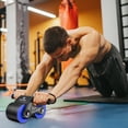 thumbnail image 4 of Hyknon Ab Roller Wheel for Men and Women, Automatic Abdominal Training Wheel, Stable Abdomina Roller with Double Wheels, Non-Slip Abdominal Fitness Equipment for Home Core Strength Training, Blue, 4 of 6