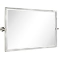 thumbnail image 2 of TEHOME 36x24'' Brushed Nickel Horizontal Pivot Rectangle Bathroom Mirror for Wall, 2 of 6