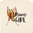 thumbnail image 4 of Inktastic Illinois Girl- Butterfly Girls Toddler T-Shirt, 4 of 5