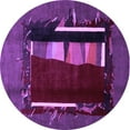 thumbnail image 1 of Ahgly Company Machine Washable Indoor Round Abstract Purple Modern Area Rugs, 4' Round, 1 of 4