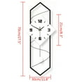 thumbnail image 4 of Wall Clock Modern Pendulum Wall Clock with Silent Movement Metal+ Solid Wood, 4 of 9