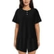 thumbnail image 1 of Fotbe Black Conjunto de Pijama Estampado para Mujer, 2 Piezas, Ropa de Dormir con Camiseta de Manga Corta y Shorts Suaves-X-Large, 1 of 6