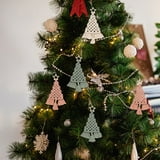 Diy,Handmade Cotton Rope Woven Christmas Tree Material Package Living ...