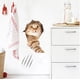 thumbnail image 4 of 5 pegatinas de pared 3D autoadhesivas para gatos, pegatinas de pared para niños, murales artísticos de vinilo extraíbles para sala de estar, habitaciones de bebés, dormitorios y baños, 4 of 5