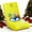 Type B-Yellow, variant on GTPLAYER Floor Rocker Gaming Chair,Red
