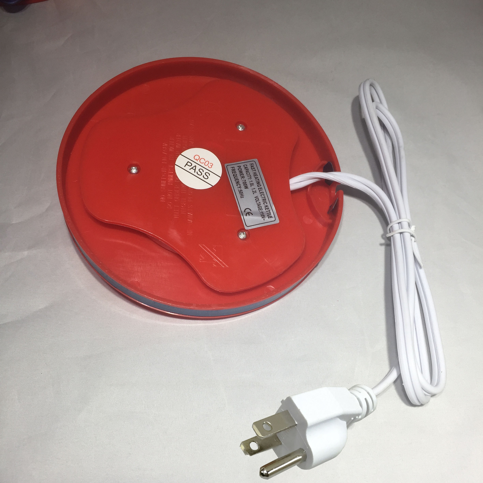Teapot Ceramic Electric Kettle Red Polka Dot Electric Cerami Kitchen Kettle