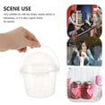 thumbnail image 3 of HLONK 5 Clear Plastic Buckets with Dome Lids 500ml, 3 of 11
