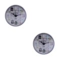 thumbnail image 4 of maskred Compact Wall Clock with Powerful Suction Cup Water Resistant for Bathroom Kitchen White 75 x 35mm 2Set, 4 of 6