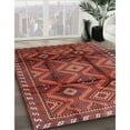thumbnail image 2 of Ahgly Company Indoor Round Traditional Rust Pink Persian Area Rugs, 4' Round, 2 of 6