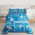 thumbnail image 2 of Erosebridal Football Comforter Set Twin,Rugby Bedding Set for Football Fan,Football City Down Comforter,Sports Reversible Bed Set with 1 Pillowcase for Bedroom(Detroit), 2 of 7