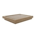 thumbnail image 6 of Nexera Marconi Queen Size Platform Wood Bed Frame, Brown Oak, 6 of 9