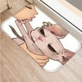 thumbnail image 5 of Lovely Cat Bath Kitchen Entrance Door Mat Flannel Carpet Doormat Lucky Cat Indoor Floor Mats Anti-Slip Rug Home Decor, 5 of 6