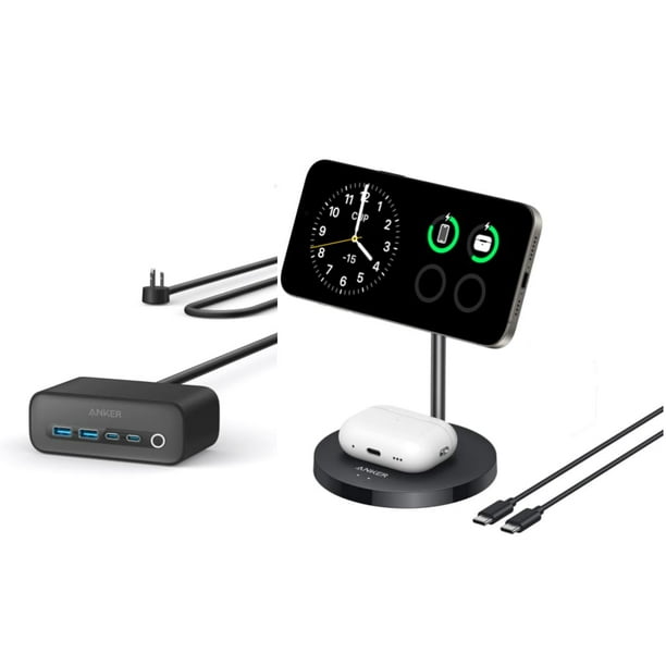 Estación de carga USB C 7 en 1 Anker, extensión de 1,5 m, 65 W