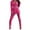 Hot Pink, variant on Meichang Women's 2 Piece Outfit Casual Solid Long Sleeve Open Front Blazer and Slimming Pants Elegant Work Business Suit Sets