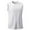 White, variant on Men's Quick Dry Sleeveless Vest - Round Neck Training Top, Breathable, Outdoor Running Basketball