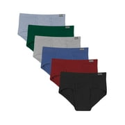 Hanes Mens Underwear Briefs Pack, Mid-Rise, ComfortSoft Waistband, 6-Pack Assorted L