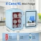 thumbnail image 2 of Minirefrigerador YASHE de 4 litros y 6 latas, termoeléctrico, color azul cálido, 2 of 7