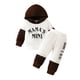 thumbnail image 1 of Gibobby Conjunto deportivo para niños Bebé Otoño Invierno Con Capucha Manga Larga Letras MAMA Is MINI Fleece Pantsuits Ocio Fleece In Infants(Café,6-9 Meses), 1 of 5