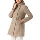 thumbnail image 4 of Abrigos de trench de invierno Inspire Chic para mujer, abrigo de doble botonadura con cuello de pie, XL, marrón, 4 of 6