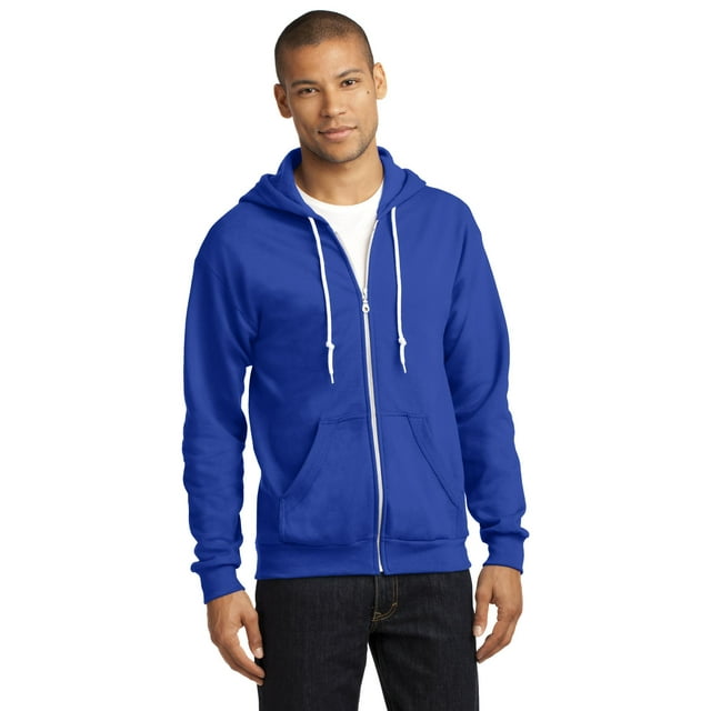 Sudadera Anvil con cremallera completa. 71600 2XL Azul Rey Yunque 949511