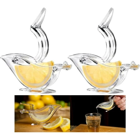 

2Pcs Bird Lemon Squeezer Scheam Lemon Juicer Acrylic Manual Juice Lime Squeezer Bird Shape Lemon Slice Wedge Squeezer Ergonomic Portable Fruit Juicer for Orange Lemon Pomegranate Kitchen Bar Gadget