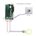 thumbnail image 2 of control remoto,Controlador Unidireccional Dc12V 433Mhz 1 Tecla de Control Remoto Interruptor de Control de Acceso TOMSHOO con 5 controles remotos, 2 of 7