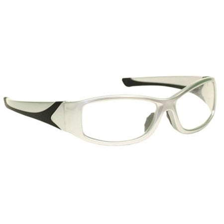 Radiation Safety Glasses Leaded Eyewear in Stylish Unisex Grey Plastic Wrap Frame with High Quality Lead Lenses