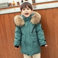 thumbnail image 3 of HIPYLO Denim Jacket Teen Jacket Boys Christmas Outfit Size 8 Toddler Boy Winter Clothes Boys Newborn Clothes 12-18 Month Girl Winter 10 Year Old Girl, Green 9-10 Years, 3 of 7
