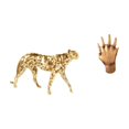 thumbnail image 1 of Escultura de mano con forma de animal, figura decorativa para centro de mesa, estante para amantes de las gemelas, decoración para el hogar, dor, 1 of 8
