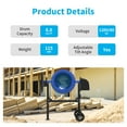 thumbnail image 5 of TABU Electric Cement Mixer,6.0 Cu ft Freestanding Concrete Mixer with Wheels for Stucco/Seeds(Blue), 5 of 8