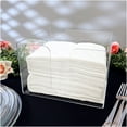 thumbnail image 2 of Plymor Clear Acrylic Tall-Stack Napkin Holder, 6.25" H x 9.25" W x 9.25" D (Holds 7.5" x 8.5" Napkins) (3 Pack), 2 of 2