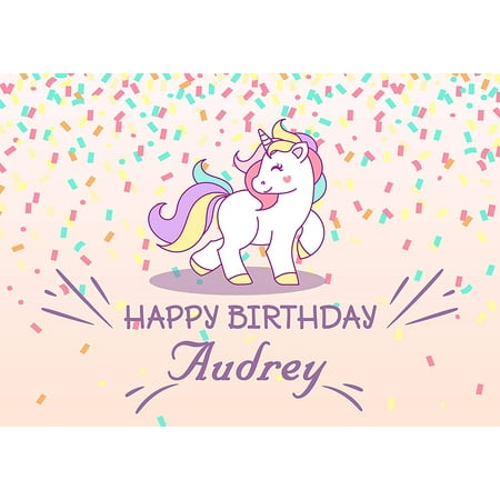 Pony Unicorn Edible Cake Image Topper Personalized Birthday Party 1/4 Sheet (8"x10.5")