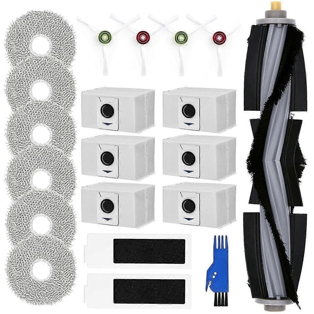 Accessory Kit for DEEBOT T20 OMNI / T20e OMNI Robot Vacuum Cleaner, Dust Bags, Mop Cloths, Main Bru