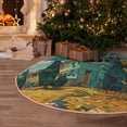 thumbnail image 5 of Haiem Impressionist Village Sky Pattern Christmas Tree Skirt Merry Christmas Party Christmas Tree Decoration,New Year Decorations-48", 5 of 6