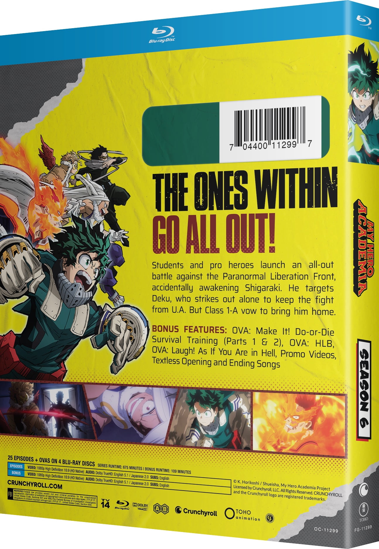 My Hero Academia Complete 6th Season (Blu-ray) Crunchyroll, Action, Adventure, Anime