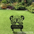 thumbnail image 3 of Craftnamesign Custom Memorial Plaque Butterfly Stake, Metal Sympathy Sign, Mom Loss Memorial, 3 of 4